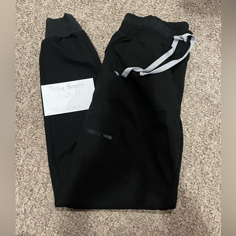 FIGS XS Black Zamora Joggers